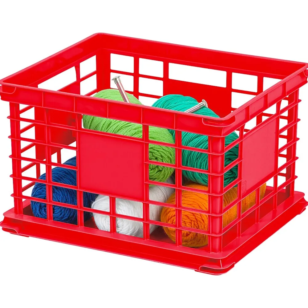 File Storage|Iris Storage Crate, Red (SC-LL Red)