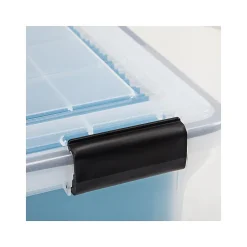 File Storage|Iris WeatherPro Plastic File Box, Letter/Legal Size, Clear (110600)