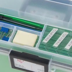 File Storage|Iris WeatherPro Portable File Box, Letter Size, Clear (110351)