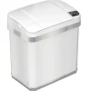 Automatic Touchless Sensor Indoor Trash Can, 2.5 Gallon, White (MT02SW)<iTouchless Outlet