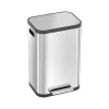 SoftStep ProX Stainless Steel Step Trash Can, 13.2-Gallon, Silver/Black (PD13RSY)<iTouchless Online