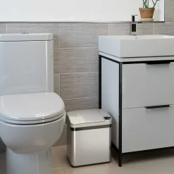 Stainless Steel Sensor Trash Can Combo Pack, Silver, 13 gal. and 2.5 gal (CDZT1302SS)<iTouchless Online