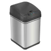Stainless Steel Sensor Trash Can with Locking Lid and AbsorbX Odor Control, Silver, 8 gal. (DZT08PL)<iTouchless Clearance