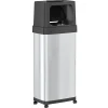 Stainless Steel Trash Can with Dual Push Lid, 24-Gallon, Brushed (IT24DPS)<iTouchless Sale