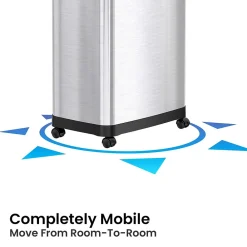 Stainless Steel Trash Can with Dual Push Lid, 24-Gallon, Brushed (IT24DPS)<iTouchless Sale