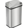 Stainless Steel Bathroom Sensor Trash Can with AbsorbX Odor Control System and Fragrance, Silver, 4 Gal. (MT04SS)<iTouchless Outlet