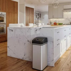 Stainless Steel Sensor Trash Can, 13 Gallon, Silver (DZT13)<iTouchless Outlet