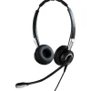 Discount jabra BIZ 2400 II Noise Canceling Stereo Headset Microphone, Over-the-Head, Black (2489-820-209)