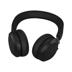 Clearance jabra Evolve2 75 Wireless Noise Canceling Bluetooth Stereo Mobile On Ear Headset, USB-A, Black (27599-999-989)