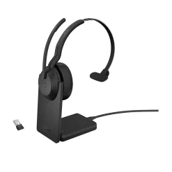 Clearance jabra Evolve2 55 Wireless Noise Canceling Bluetooth Phone & Computer Mono Headset, USB-A, MS Certified, Black (25599-899-989-01)