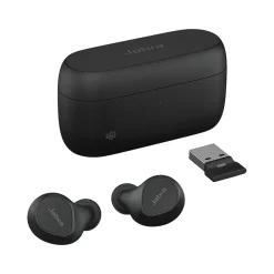 Evolve2 Wireless Active Noise Canceling Earbuds, Bluetooth, Black (20797-989-999)<jabra