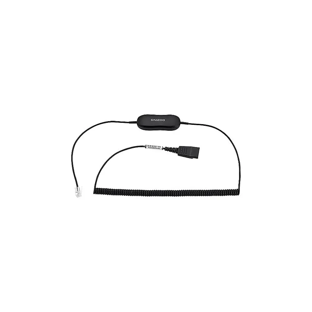 Outlet jabra GN1218 AC Attenuation Coiled Cable, Black
