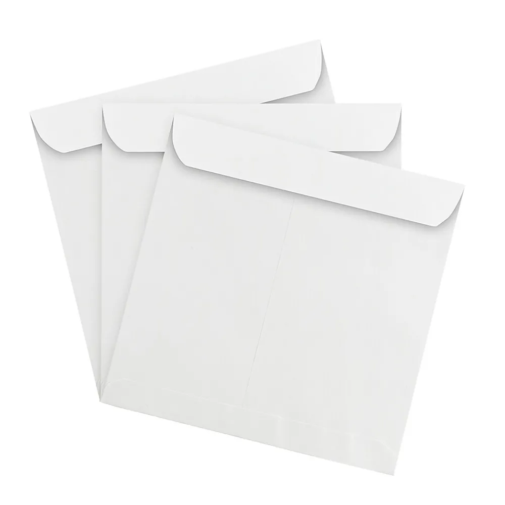 Best JAM Paper 13 1/2 Square Invitation Envelope, 13 1/2" x 13 1/2", White, 25/Pack (3992323)