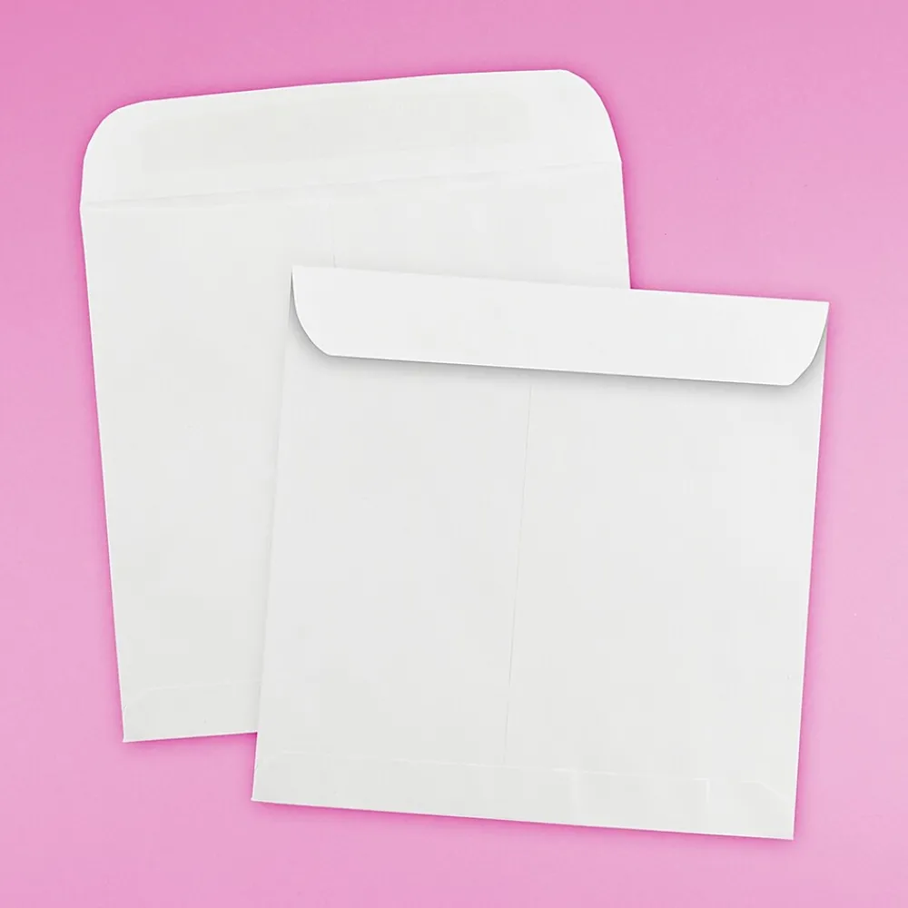 Best JAM Paper 13 1/2 Square Invitation Envelope, 13 1/2" x 13 1/2", White, 25/Pack (3992323)