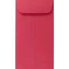 Clearance JAM Paper #7 Coin Business Colored Envelopes, 3.5 x 6.5, Red Recycled, 25/Pack (355228282)
