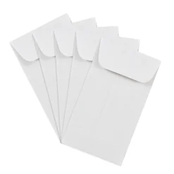 Online JAM Paper #3 Coin Business Envelopes, 2.5 x 4.25, White, Bulk 250/Box (1623183H)