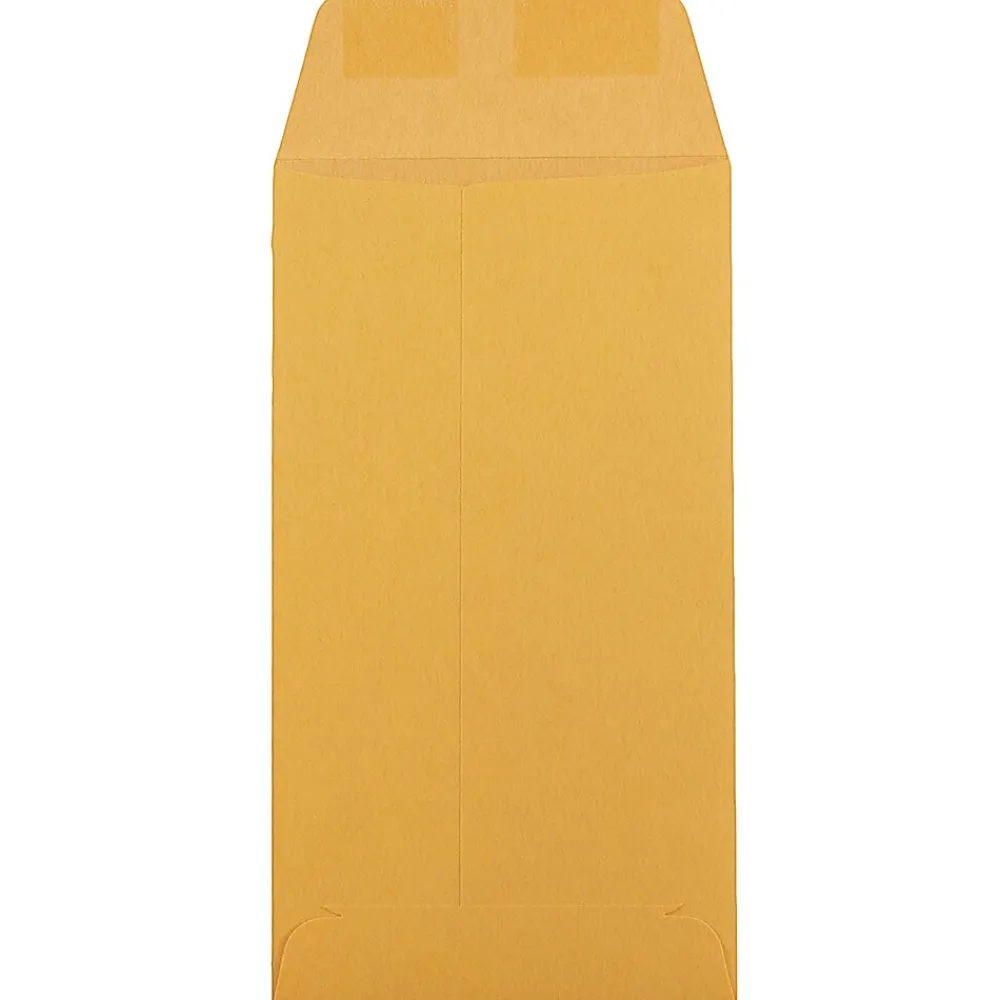 Outlet JAM Paper #7 Kraft Coin Envelope, 3 1/2" x 6 1/2", Brown Kraft, 1000/Carton (95125B)