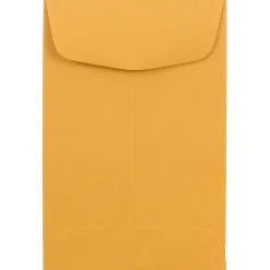 Online JAM Paper #4 Kraft Coin Envelope, 3" x 4 1/2", Brown Kraft, 100/Pack (356731206B)
