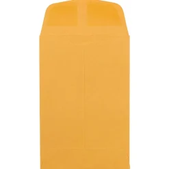 Online JAM Paper #4 Kraft Coin Envelope, 3" x 4 1/2", Brown Kraft, 100/Pack (356731206B)