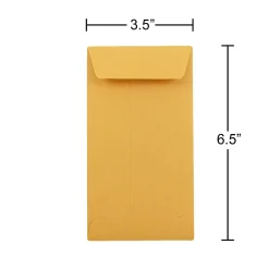 Clearance JAM Paper #7 Kraft Coin Envelope, 3 1/2