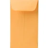 Best JAM Paper #3 Kraft Coin Envelope, 2 1/2" x 4 1/4", Brown Kraft, 50/Pack (1623989I)