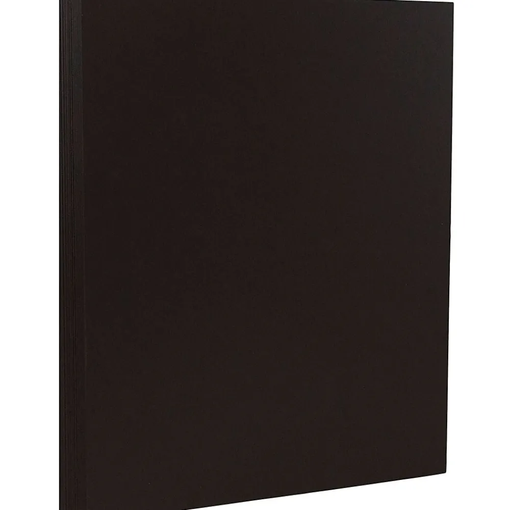 Card Stock*JAM Paper 80 lb. Cardstock Paper, 8.5" x 11", Black, 50 Sheets/Pack (64429575)