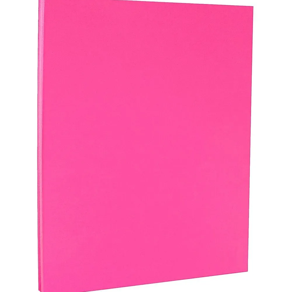 Card Stock*JAM Paper 65 lb. Cardstock Paper, 8.5" x 11", Ultra Fuchsia Pink, 250 Sheets/Ream (184851B)