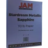 Card Stock*JAM Paper 110 lb. Cardstock Paper, 8.5" x 11", Sapphire Blue Stardream, 50 Sheets/Pack (173SD8511SI285)