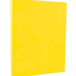 Card Stock*JAM Paper 65 lb. Cardstock Paper, 8.5" x 11", Yellow, 50 Sheets/Pack (104018)
