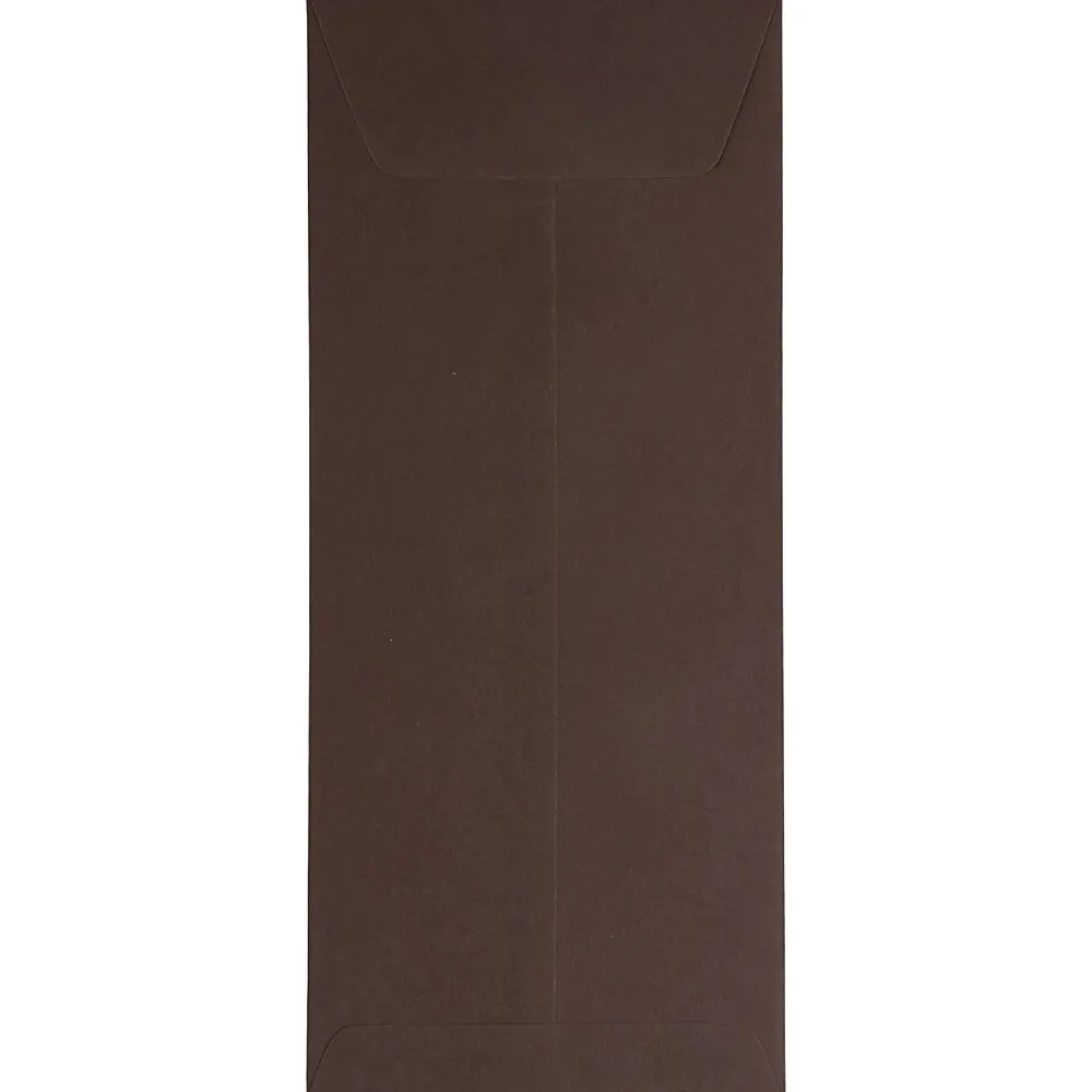 Sale JAM Paper #14 Policy Business Commercial Envelope, 5" x 11 1/2", Chocolate Brown, 50/Pack (90094030I)