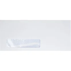 New JAM Paper #10 Security Tinted Booklet Envelopes, 4 1/8" x 9 1/2", White, 50/Pack (99977-50)