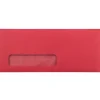 Best JAM Paper #10 Window Envelope, 4 1/8" x 9 1/2", Red, 50/Pack (1531052I)