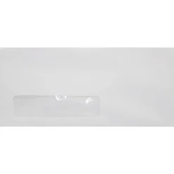 Hot JAM Paper #10 Window Envelopes (4 1/8 x 9 1/2), 24lb., Bright White, Laser Safe, 1000/pack