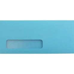 Sale JAM Paper #10 Window Envelope, 4 1/8" x 9 1/2", Blue, 1000/Carton (5156476B)