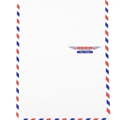 Clearance JAM Paper 9 x 12 Airmail Open End Catalog Envelopes, White, 50/Pack (1430744I)