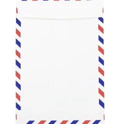 Best JAM Paper 6 x 9 Airmail Open End Catalog Envelopes, White, 50/Pack (1430743I)