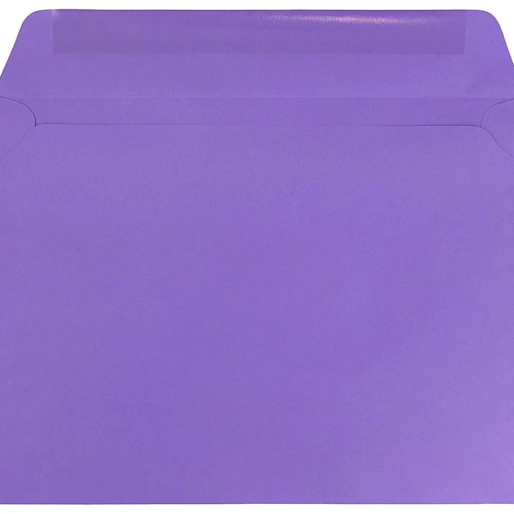 Discount JAM Paper 9 x 12 Booklet Colored Envelopes, Violet Purple Recycled, 25/Pack (1531752)