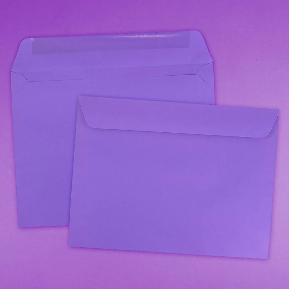 Discount JAM Paper 9 x 12 Booklet Colored Envelopes, Violet Purple Recycled, 25/Pack (1531752)