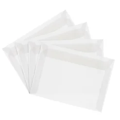 JAM Paper 8.75 x 11.5 Booklet Translucent Vellum Envelopes, Clear, 25/Pack (2851370)