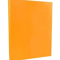 Card Stock*JAM Paper 8.5" x 11" Color Cardstock, 65lb, Ultra Orange, 100/pack (151027G)