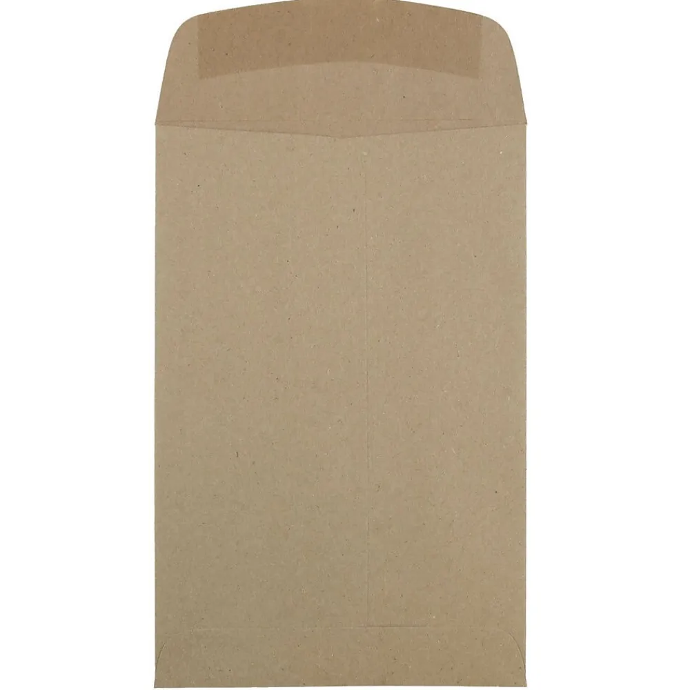 Clearance JAM Paper 6 x 9 Kraft Open End Catalog Envelopes, Brown Kraft Paper Bag, 100/Pack (51286524)