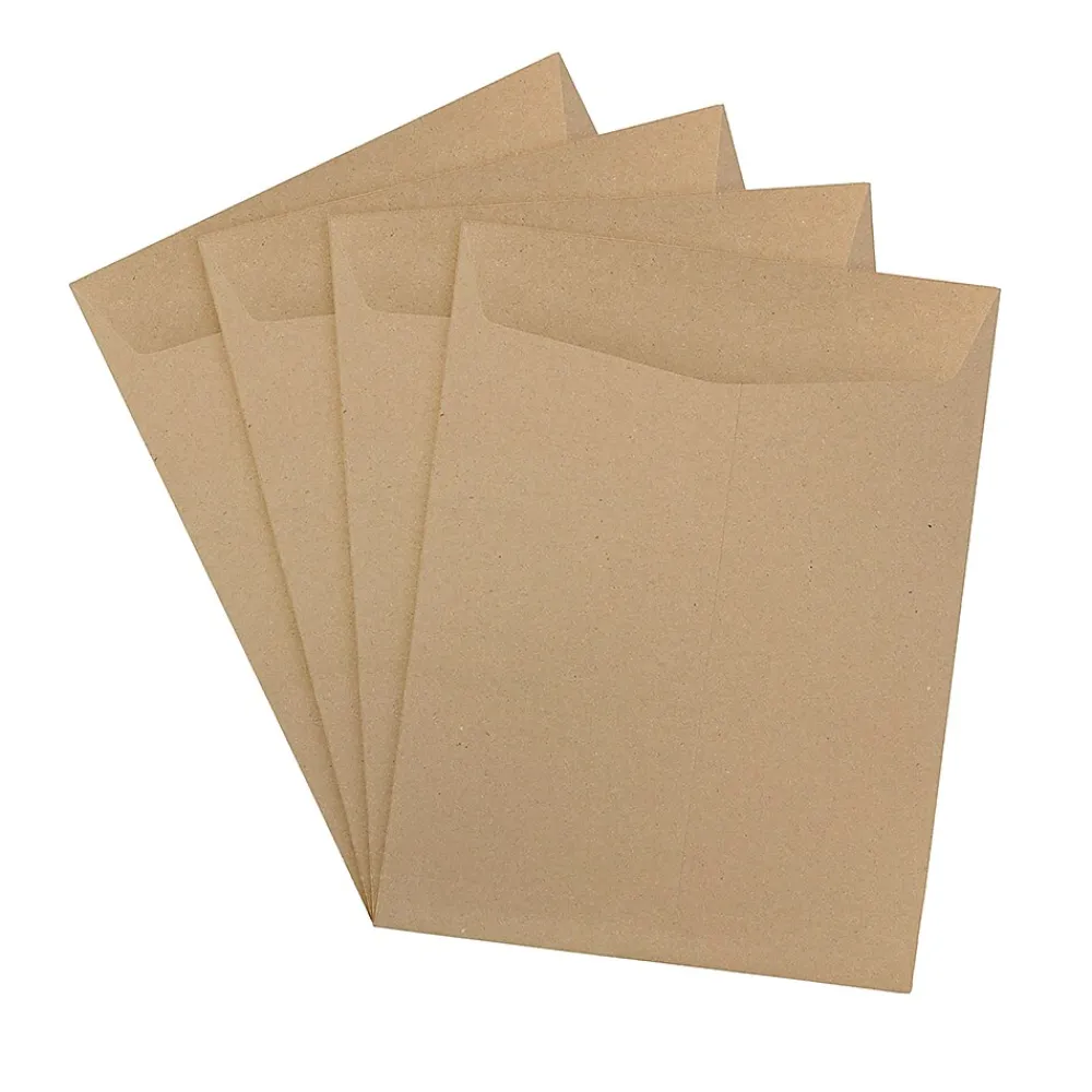 Discount JAM Paper 9" x 12" Kraft Open End Catalog Envelopes, Brown Kraft Paper Bag, 10/Pack (38288)