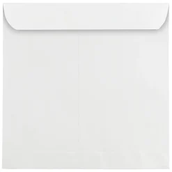 Online JAM Paper 11.5" x 11.5" Large Square Invitation Envelopes, White, 100/Pack (03992321B)