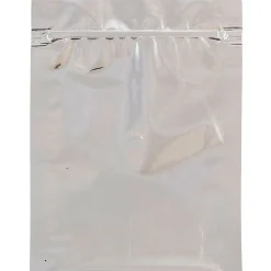 JAM Paper 4 x 6 Open End Catalog Foil Envelopes with Zip Closure, Clear, 100/Pack (30046A58B)