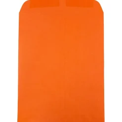 Online JAM Paper 9 x 12 Open End Catalog Colored Envelopes, Orange Recycled, 50/Pack (80410i)