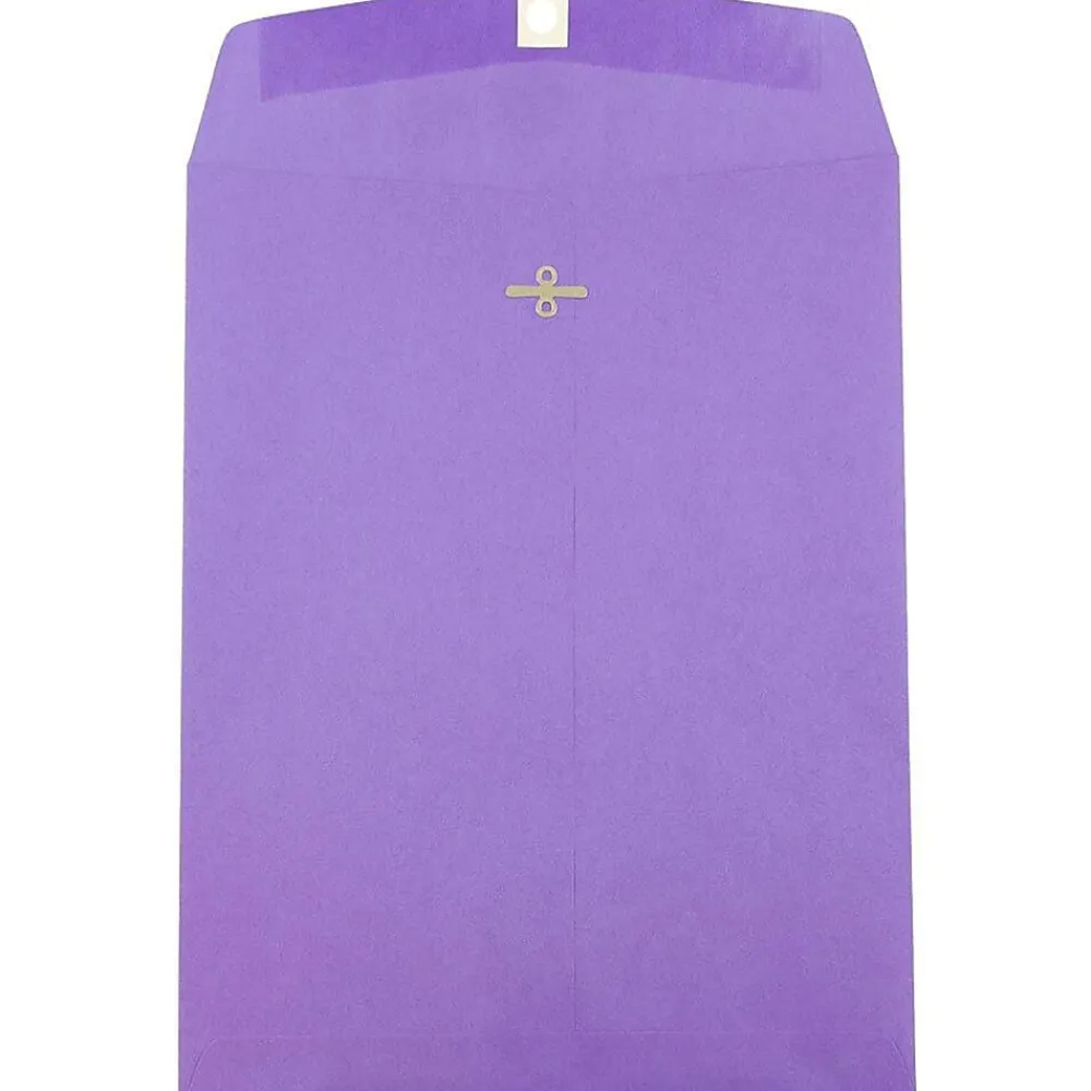 Online JAM Paper 10 x 13 Open End Catalog Colored Envelopes with Clasp Closure, Violet Purple Recycled, 50/Pack (v0128182i)