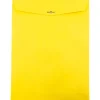 Outlet JAM Paper 10 x 13 Open End Catalog Colored Envelopes with Clasp Closure, Yellow Recycled, 50/Pack (900906710i)