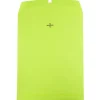 JAM Paper 10 x 13 Open End Catalog Colored Envelopes with Clasp Closure, Ultra Lime Green, 25/Pack (v0128186a)