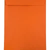 Clearance JAM Paper 10 x 13 Open End Catalog Colored Envelopes, Orange Recycled, 25/Pack (87766a)