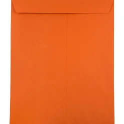 Clearance JAM Paper 10 x 13 Open End Catalog Colored Envelopes, Orange Recycled, 25/Pack (87766a)